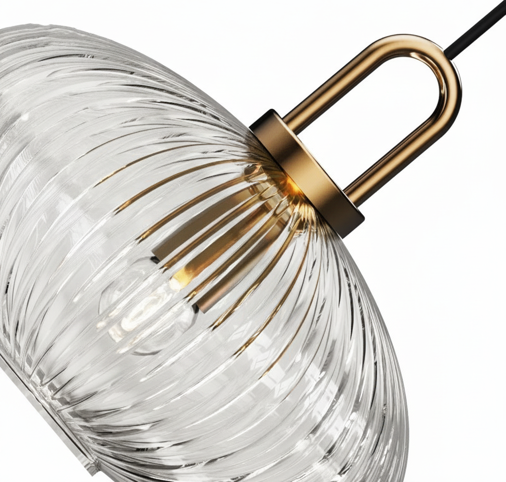 Suspension Cloche en Verre Design Japonais
