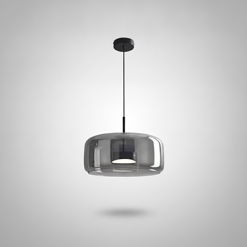 Suspension Cloche en Verre Design Moderne
