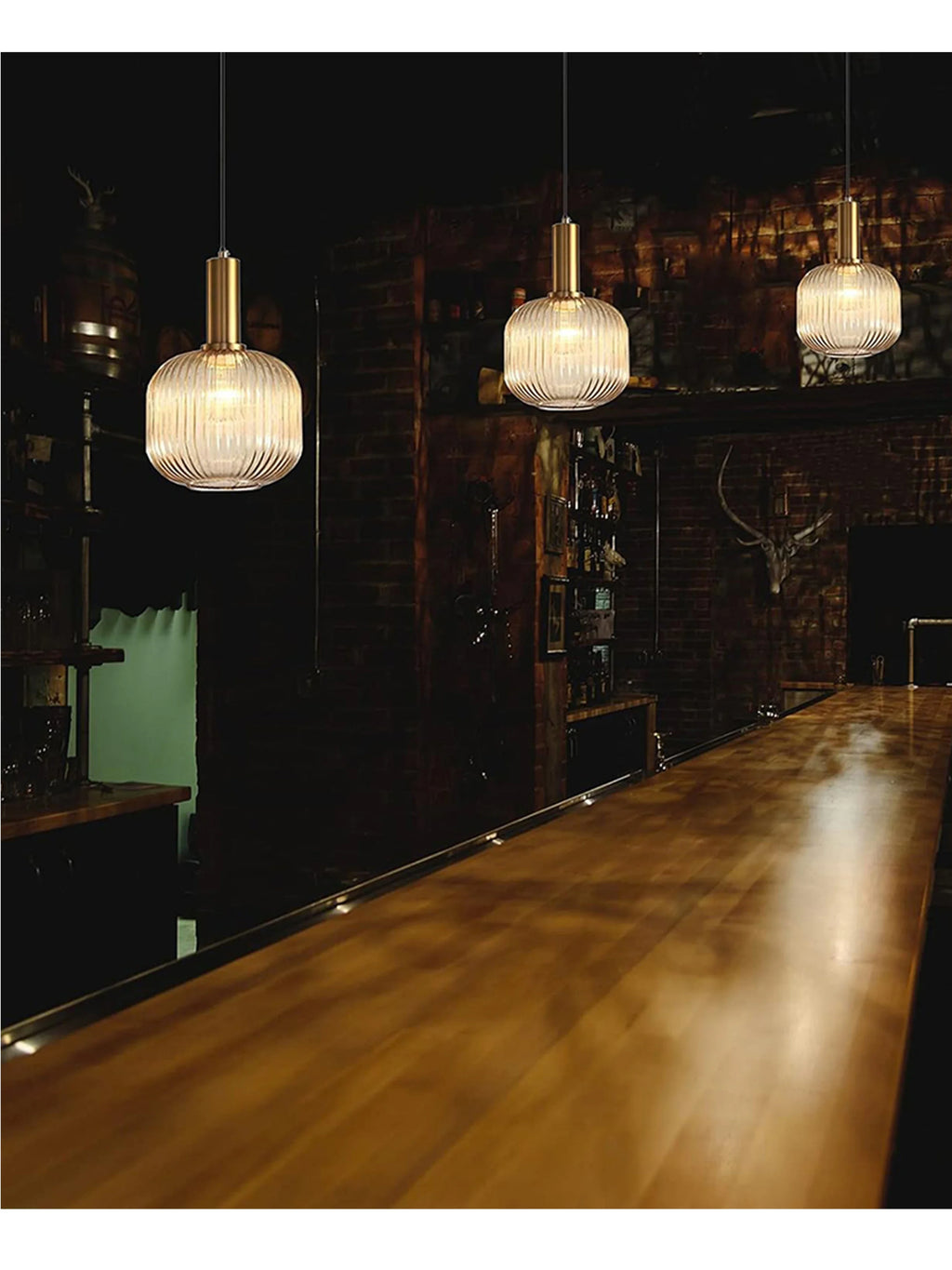 Suspension Cloche en Verre Design Moderne
