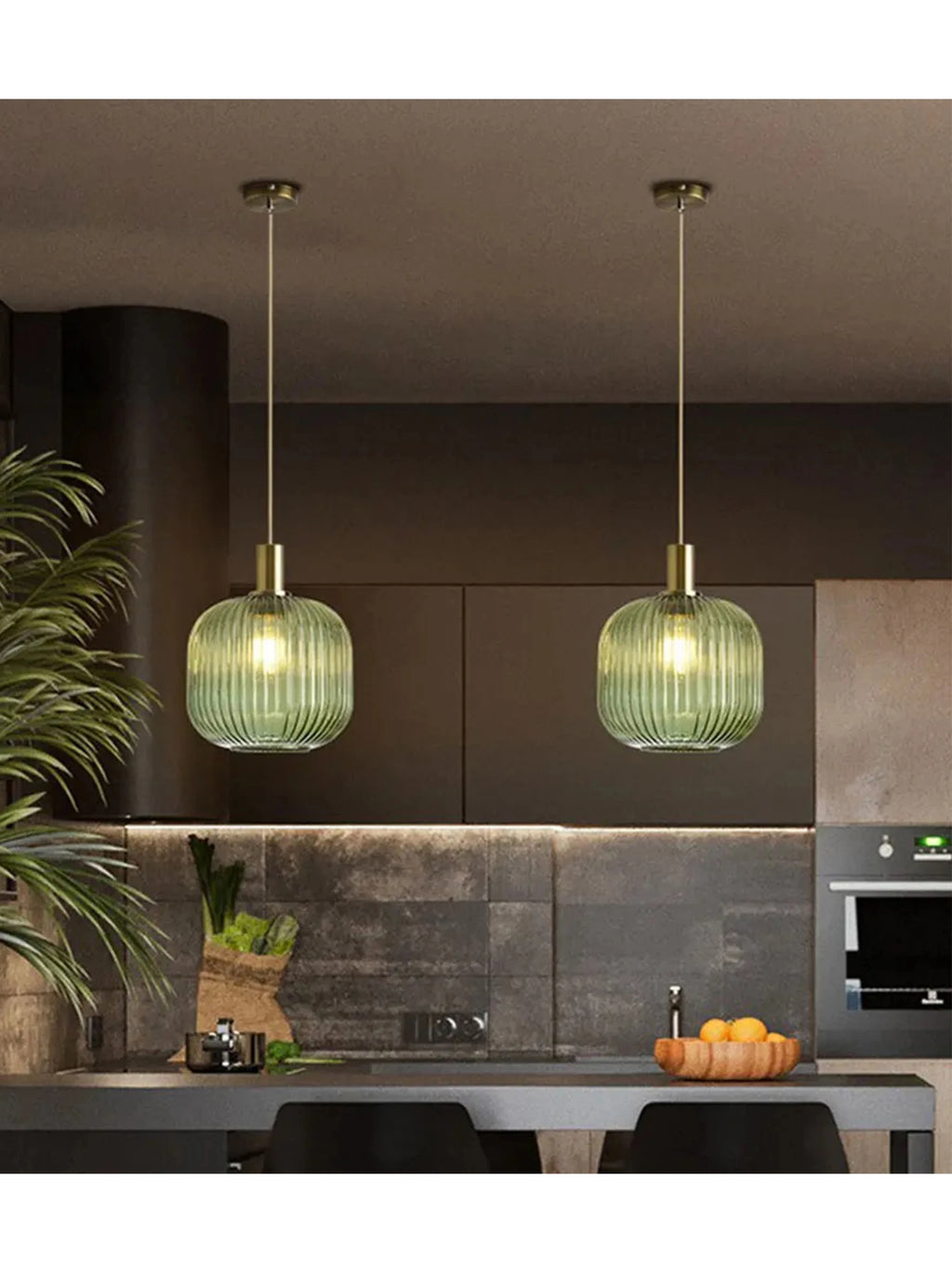Suspension Cloche en Verre Design Moderne
