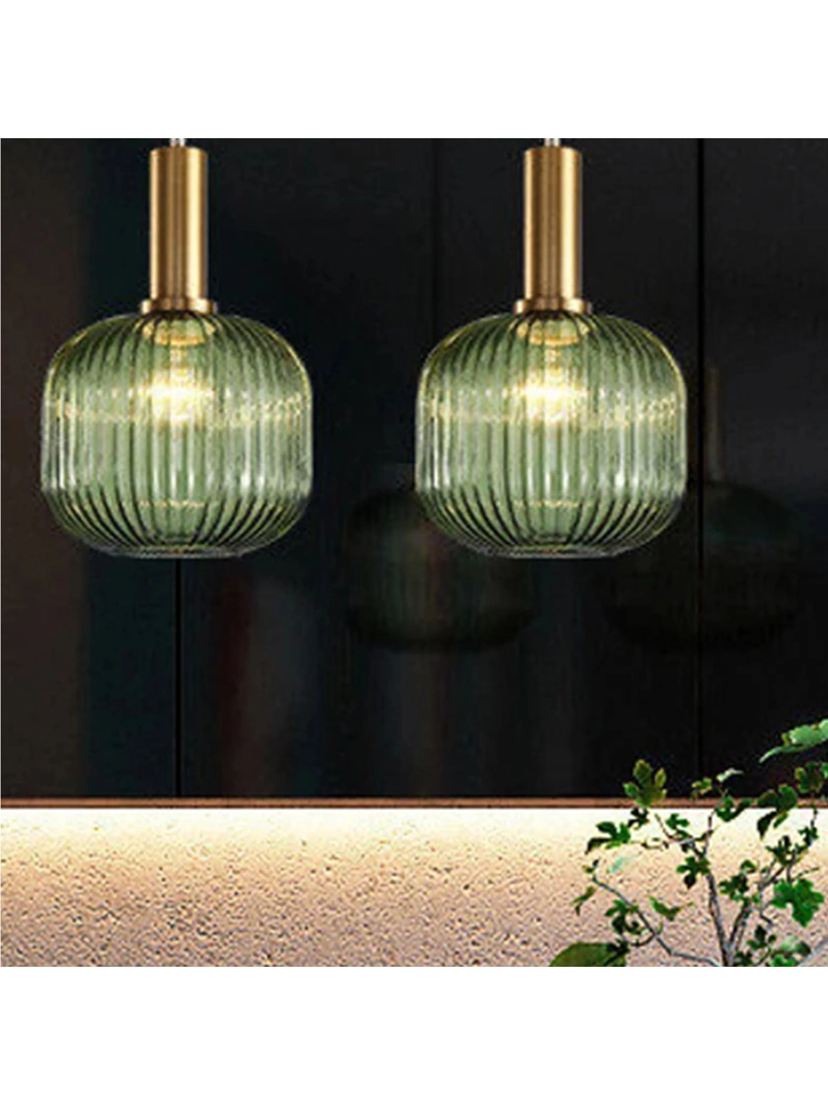 Suspension Cloche en Verre Design Moderne