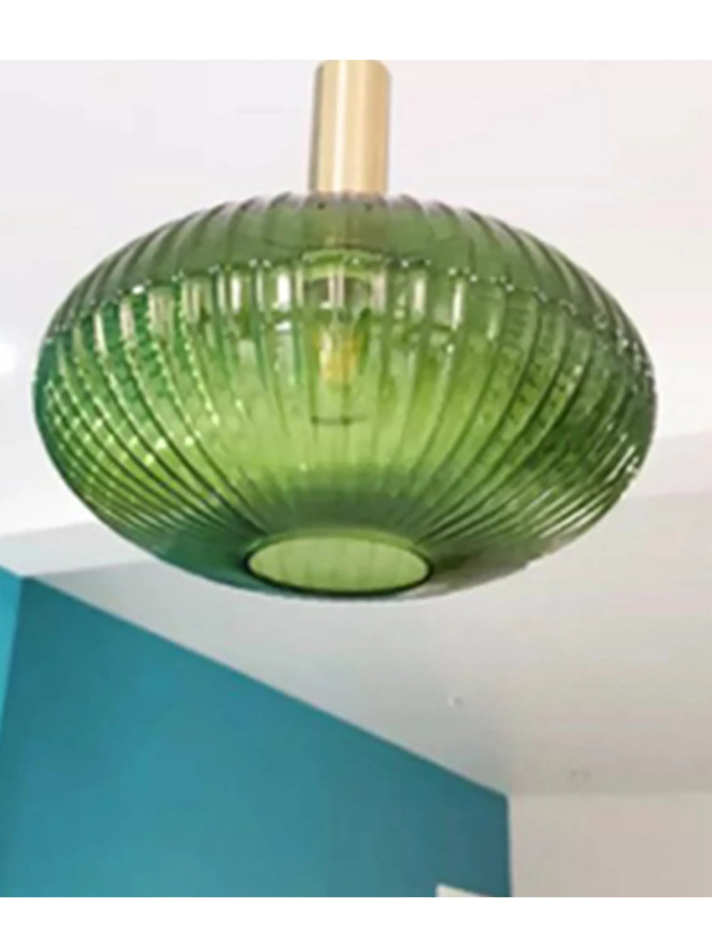 Suspension Cloche en Verre Design Moderne