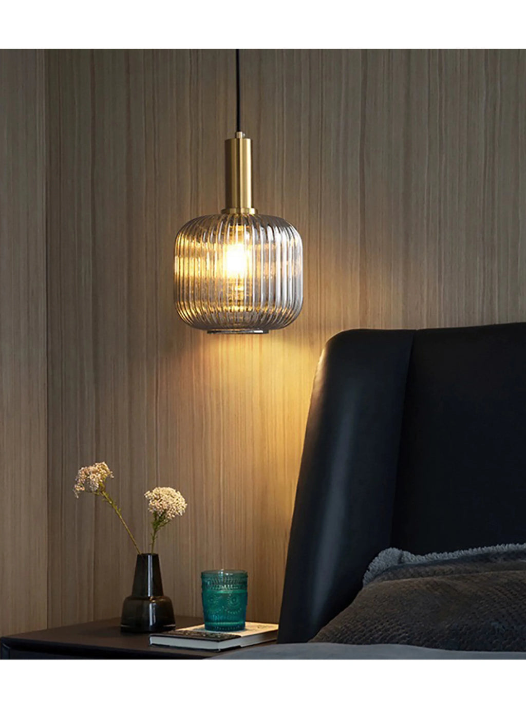 Suspension Cloche en Verre Design Moderne