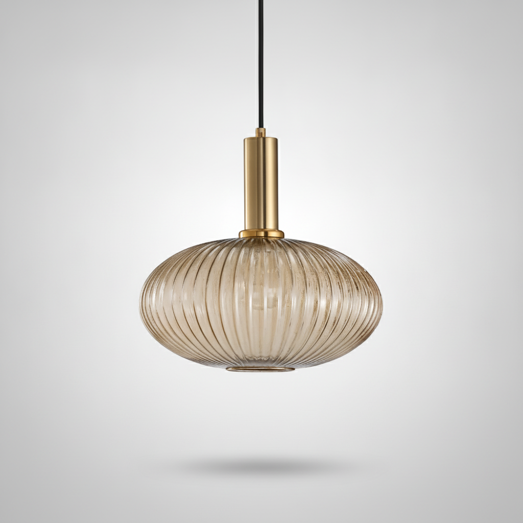 Suspension Cloche en Verre Design Moderne