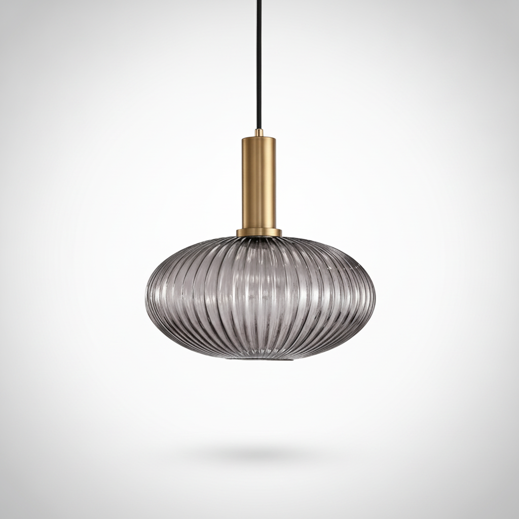 Suspension Cloche en Verre Design Moderne