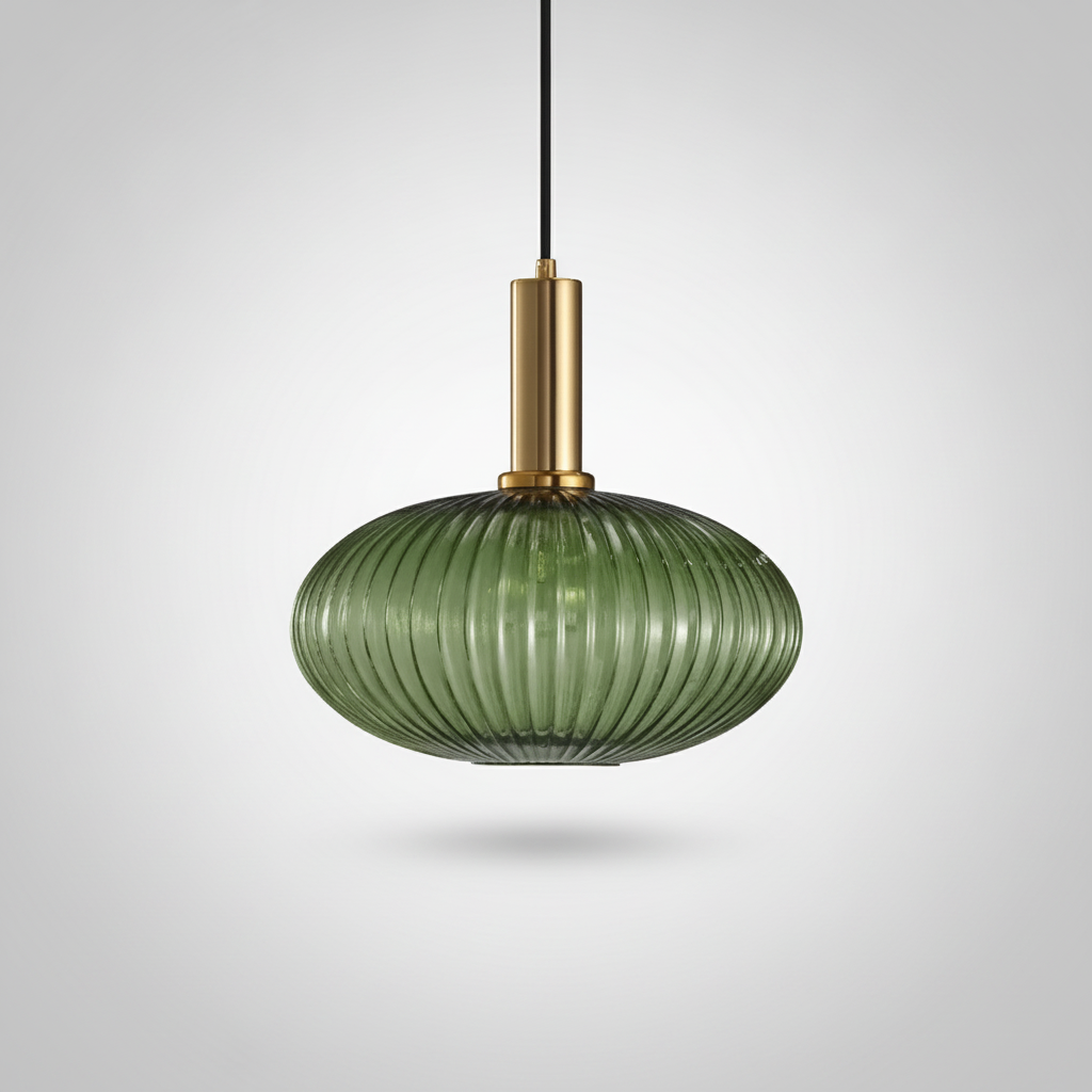 Suspension Cloche en Verre Design Moderne