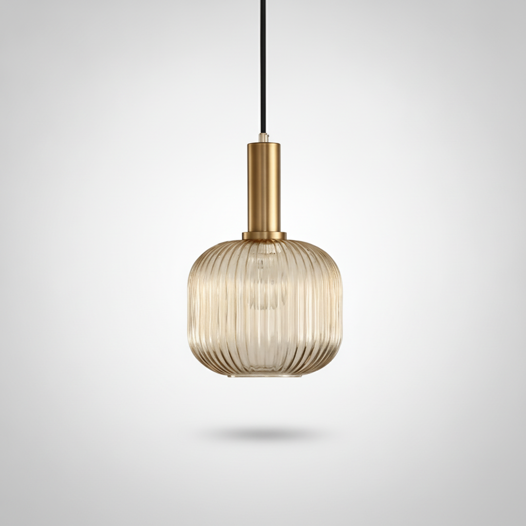 Suspension Cloche en Verre Design Moderne