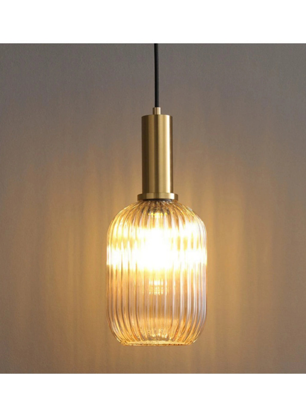 Suspension Cloche en Verre Design Moderne