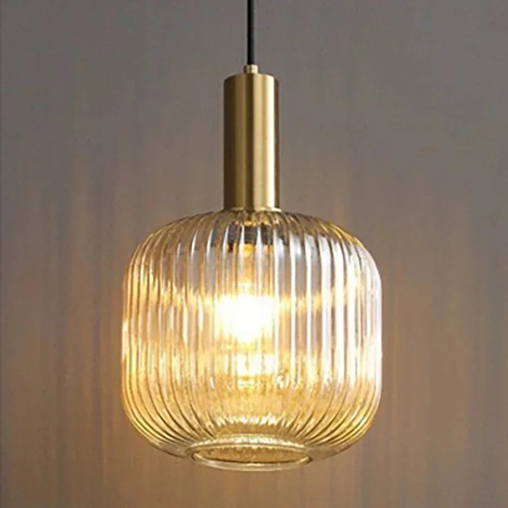 Suspension Cloche en Verre Design Nordique