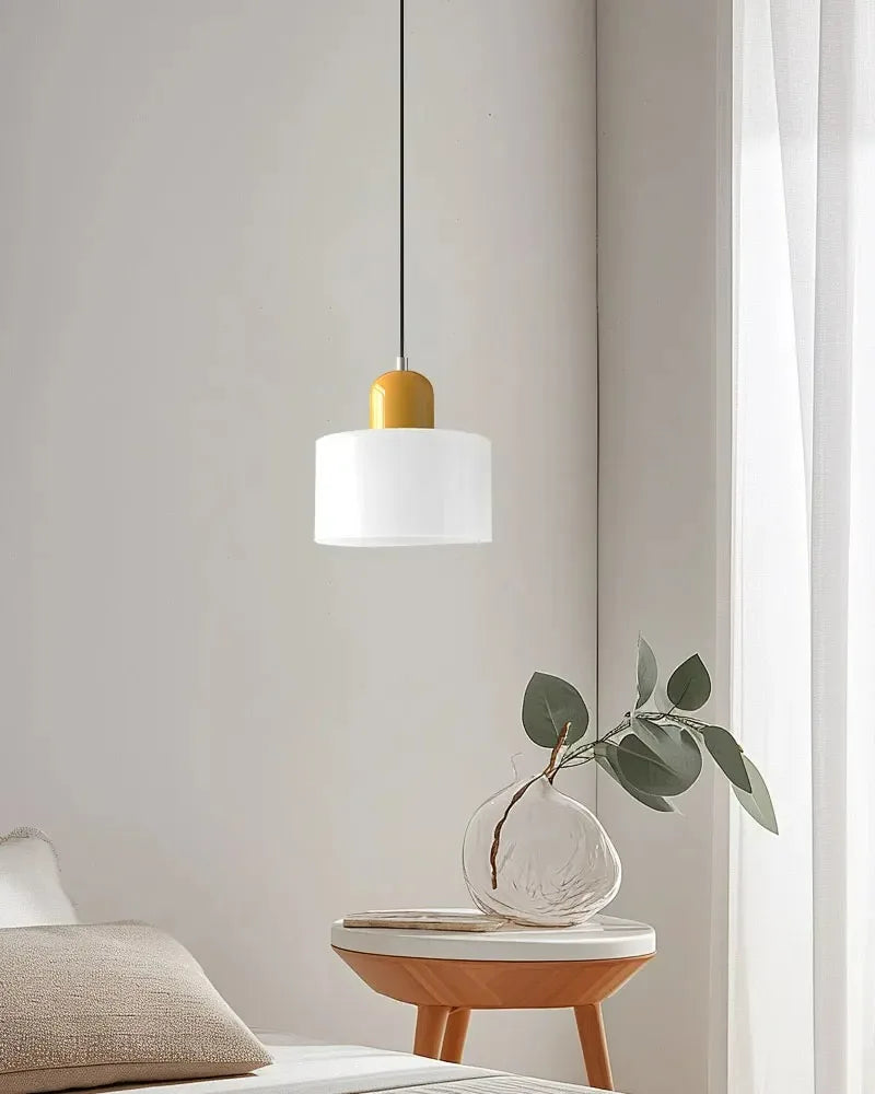 Suspension Cloche en Verre Teinté Design Vintage