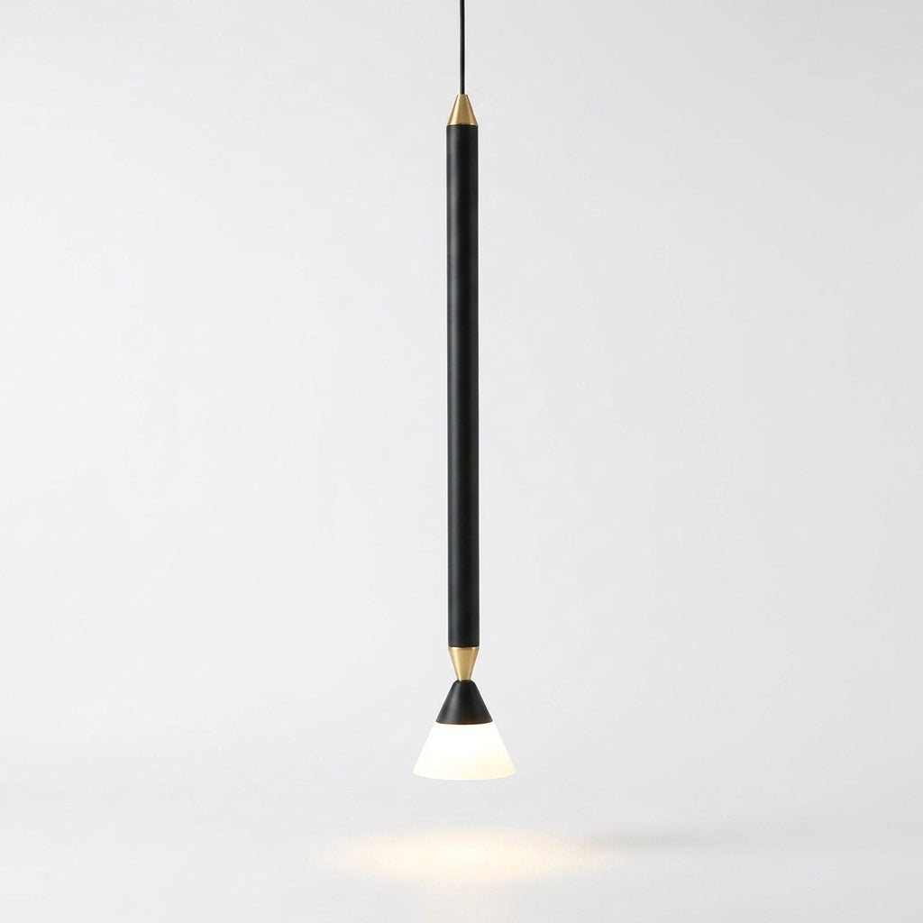 Suspension Cylindre en Métal et Acrylique au Style Minimaliste