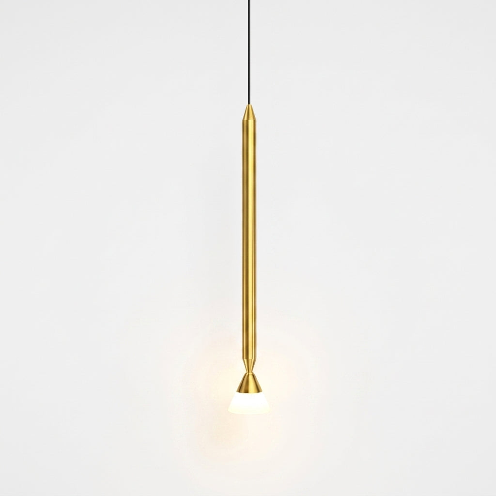 Suspension Cylindre en Métal et Acrylique au Style Minimaliste