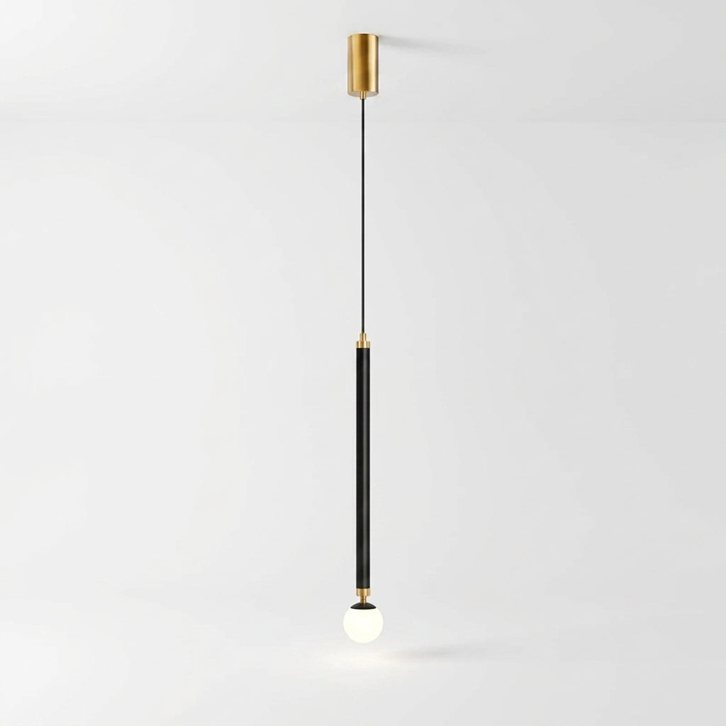 Suspension Cylindre en Métal et Acrylique au Style Minimaliste
