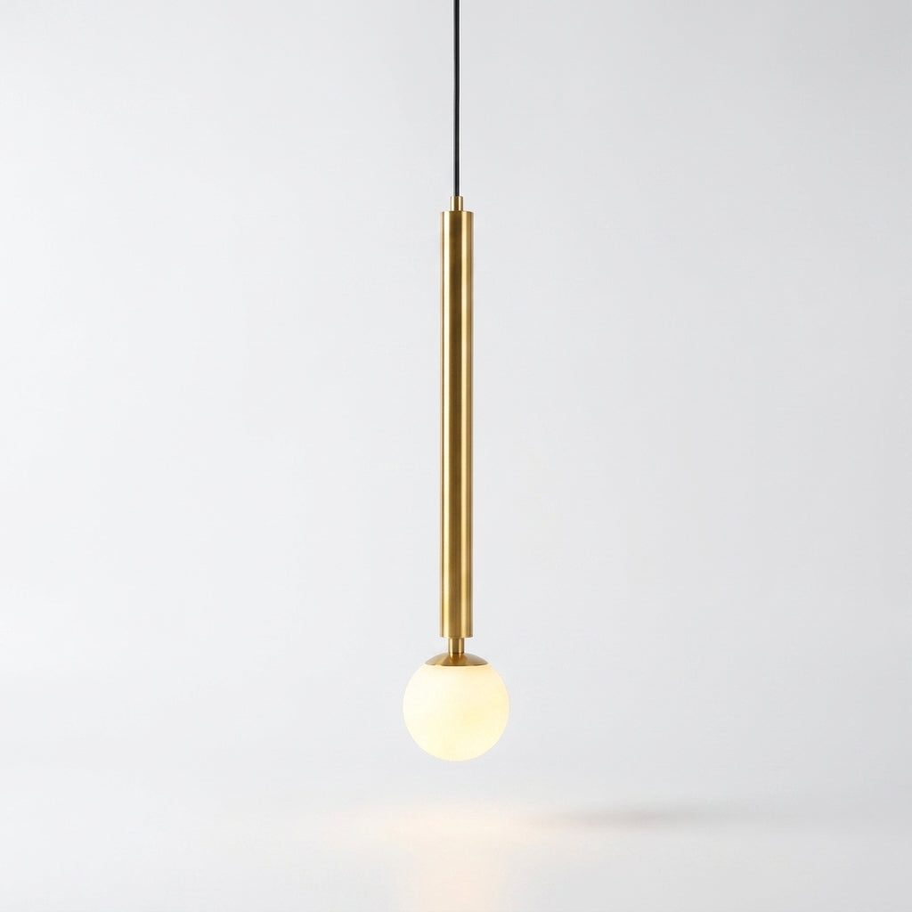 Suspension Cylindre en Métal et Acrylique au Style Minimaliste