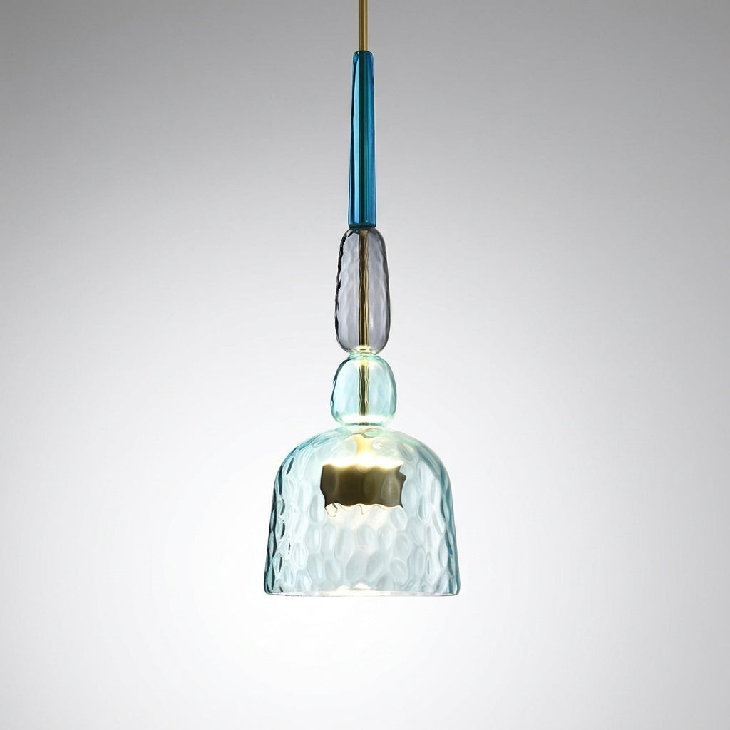 Suspension LED Verre Coloré Design - A Image