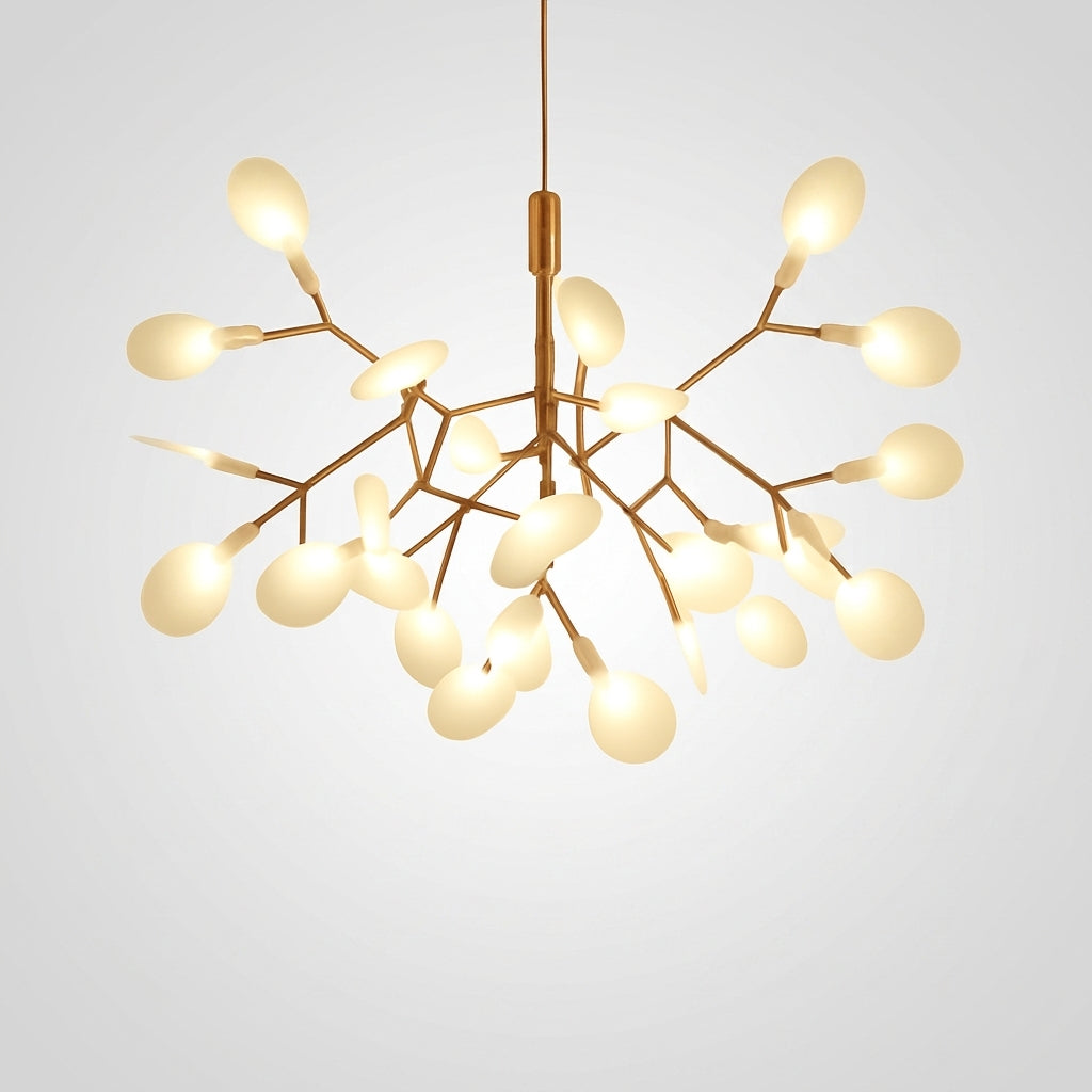 Suspension LED Arbre Lumineux Cuivré ou Noir - Cuivré - 27 LEDs Froide