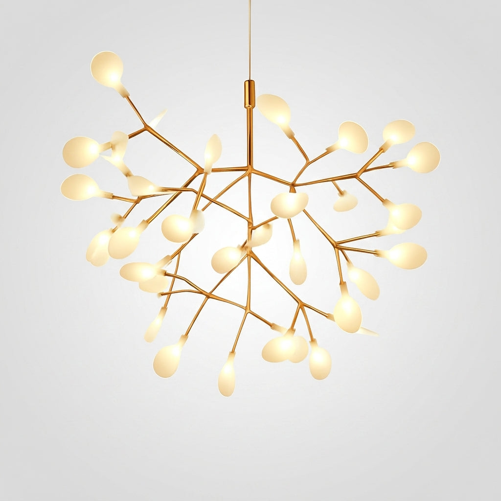 Suspension LED Arbre Lumineux Cuivré ou Noir - Cuivré - 45 LEDs Froide