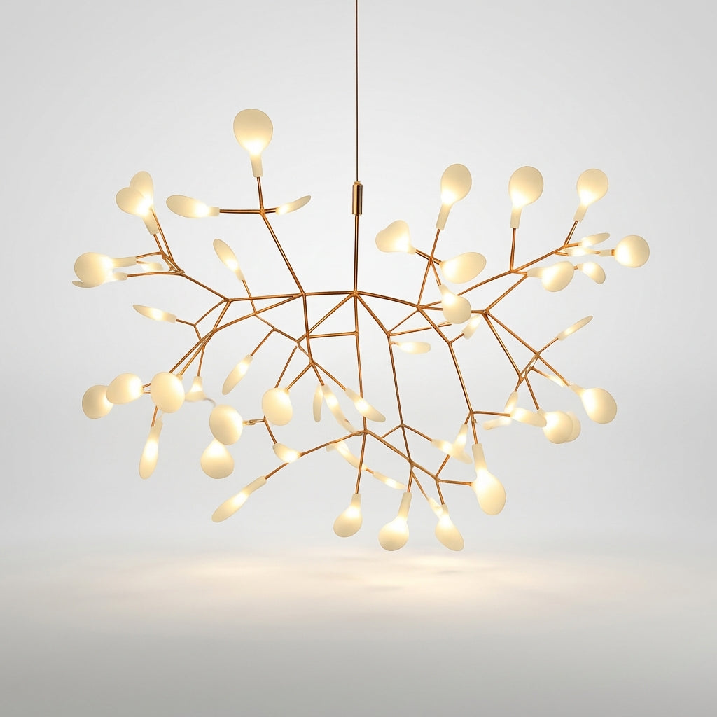 Suspension LED Arbre Lumineux Cuivré ou Noir - Cuivré - 63 LEDs Froide