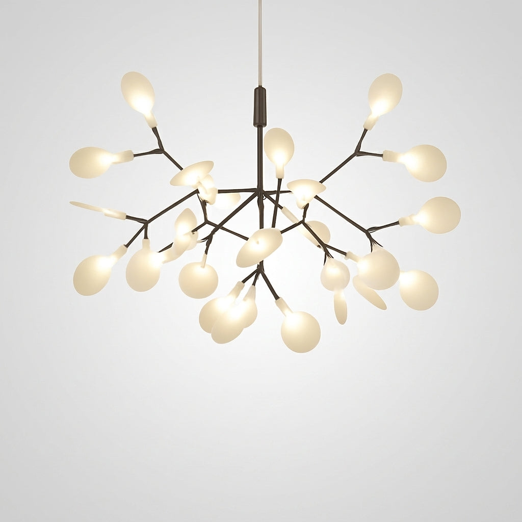 Suspension LED Arbre Lumineux Cuivré ou Noir - Noir - 27 LEDs Froide