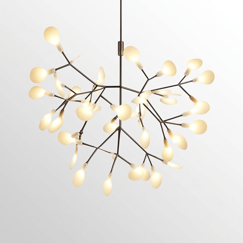 Suspension LED Arbre Lumineux Cuivré ou Noir - Noir - 45 LEDs Froide