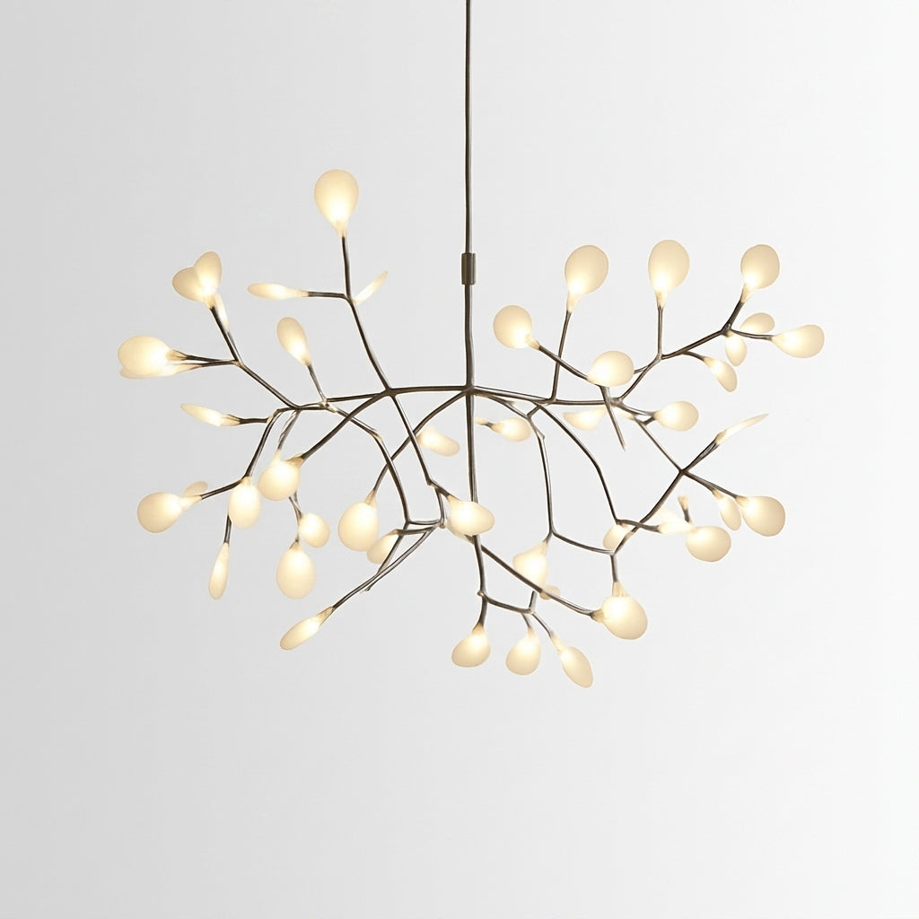 Suspension LED Arbre Lumineux Cuivré ou Noir - Noir - 63 LEDs Froide