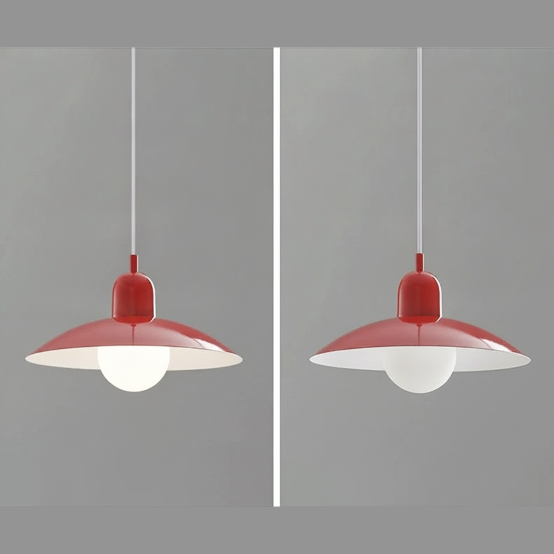 Suspension Dôme en Métal Design Bauhaus