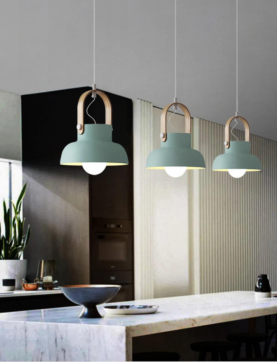 Suspension Dôme en Métal Design Scandinave