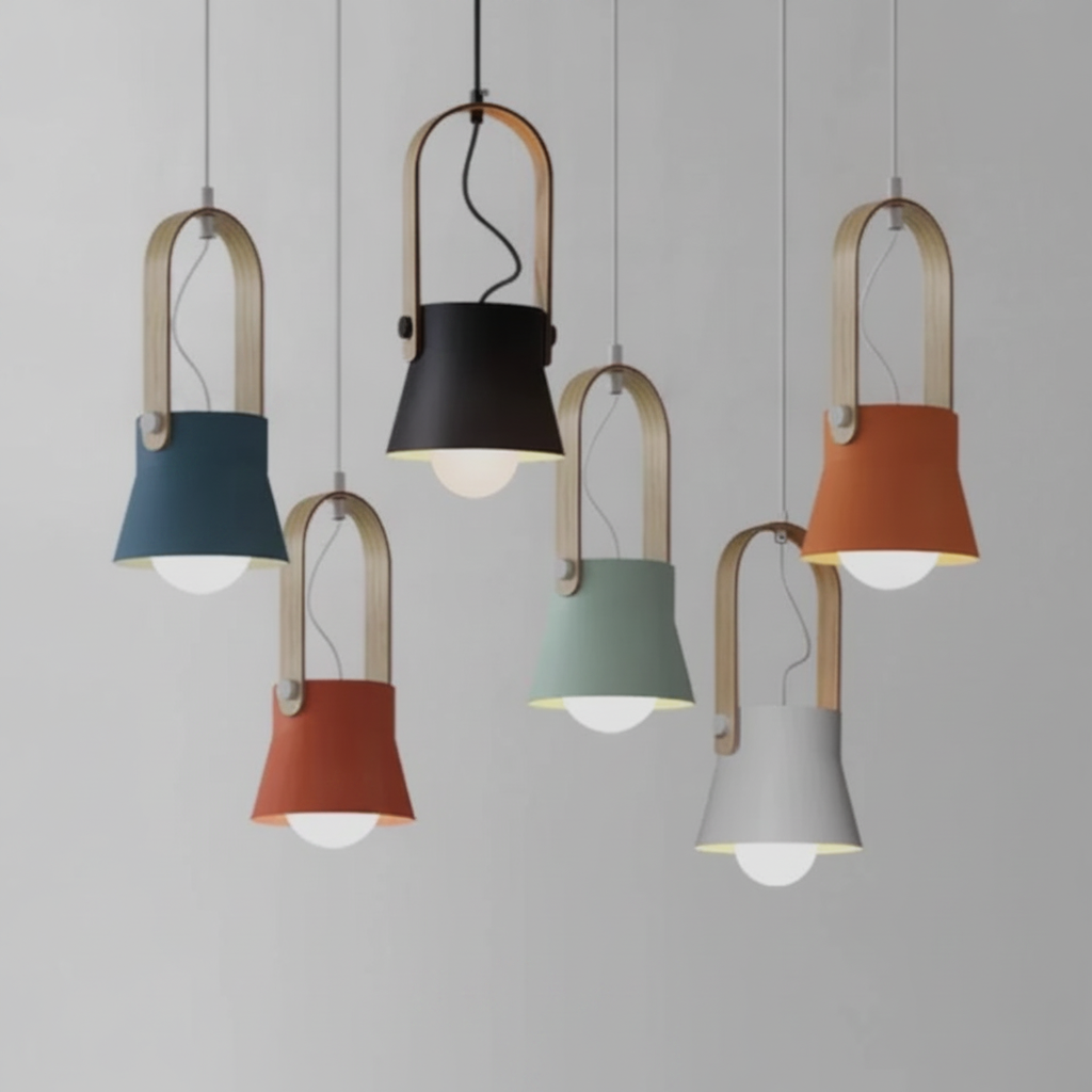 Suspension Dôme en Métal Design Scandinave
