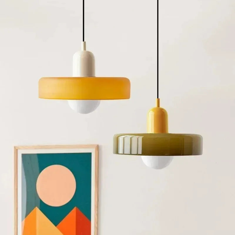 Suspension Dôme en Verre Design Rétro