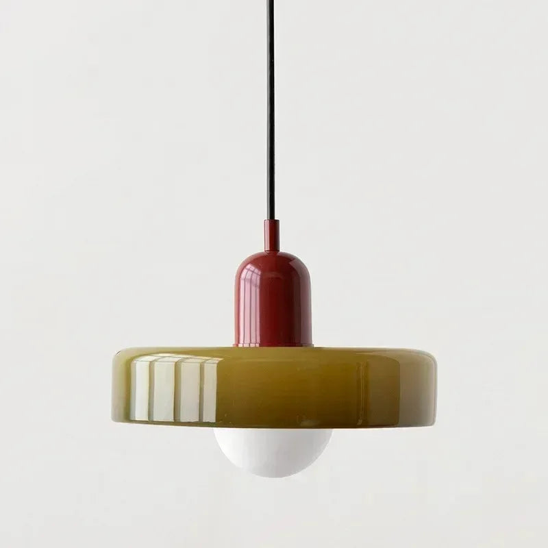 Suspension Dôme en Verre Design Rétro