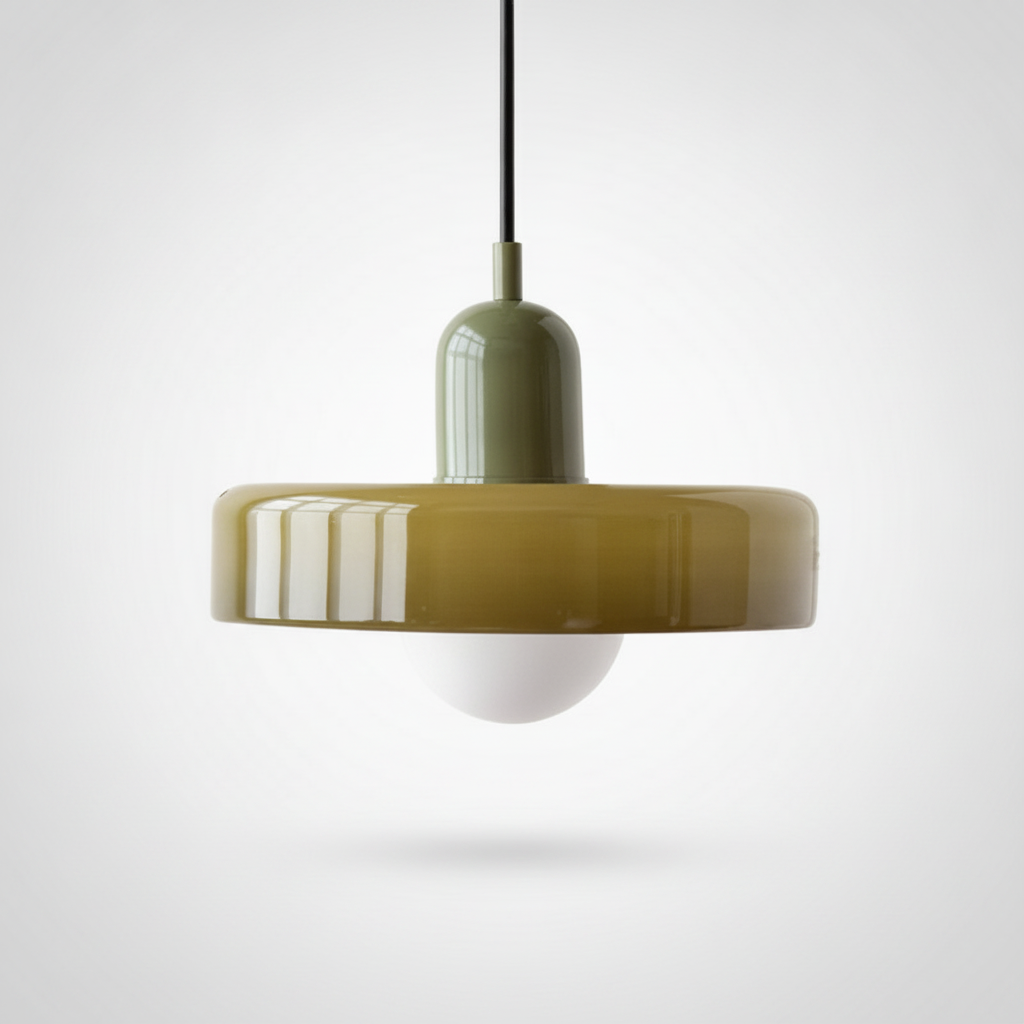 Suspension Dôme en Verre Design Rétro