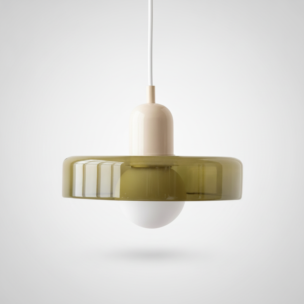 Suspension Dôme en Verre Design Rétro