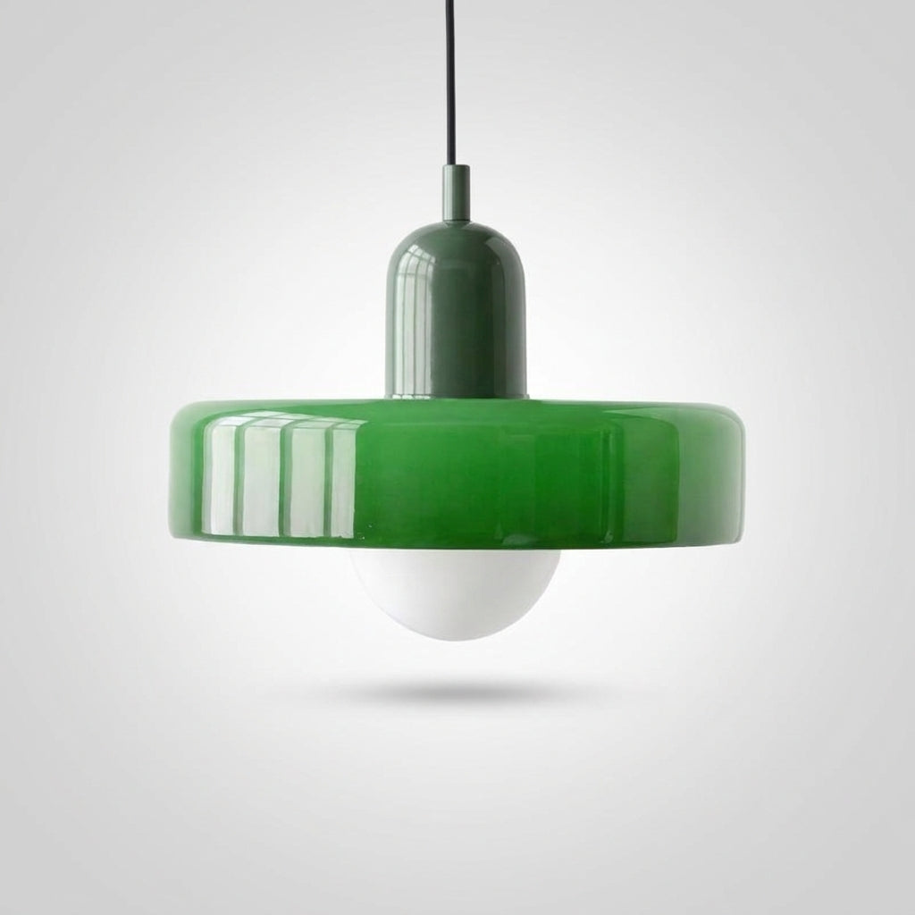 Suspension Dôme en Verre Design Rétro