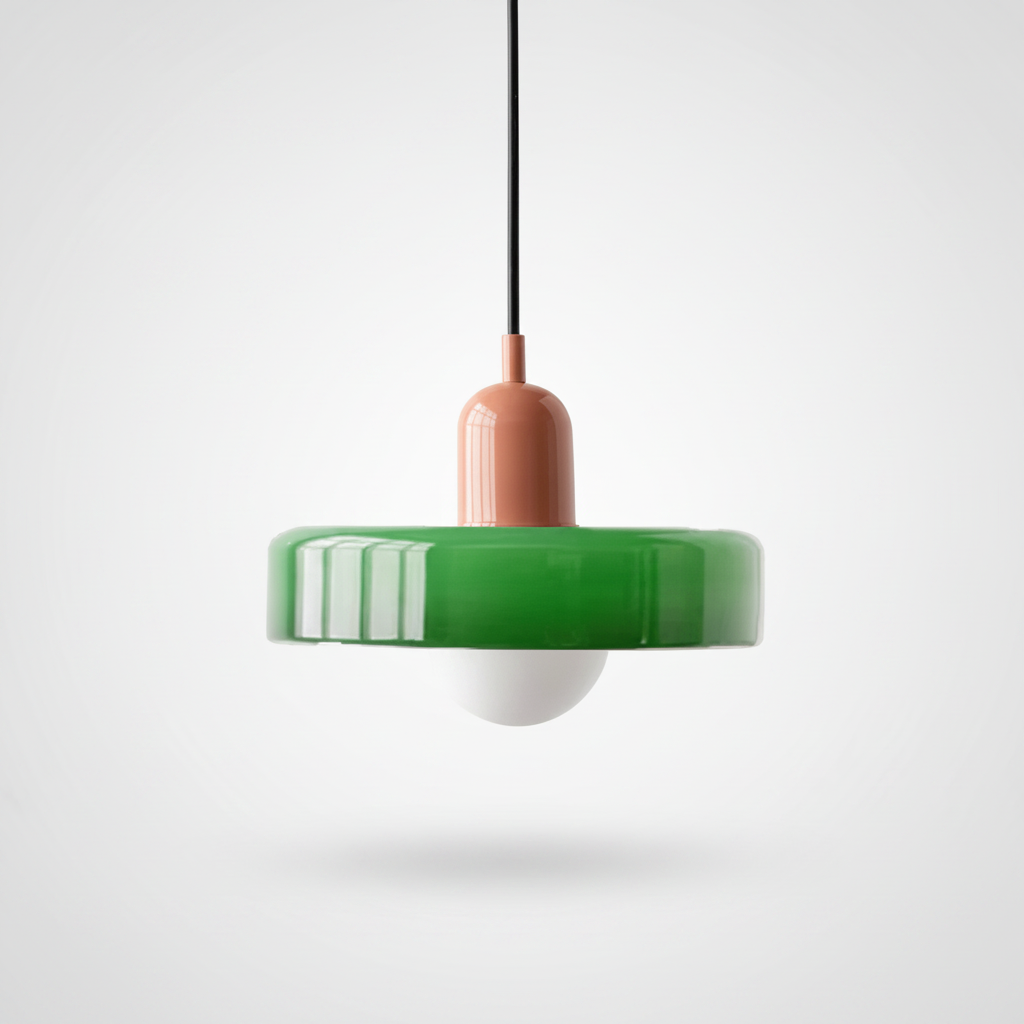 Suspension Dôme en Verre Design Rétro