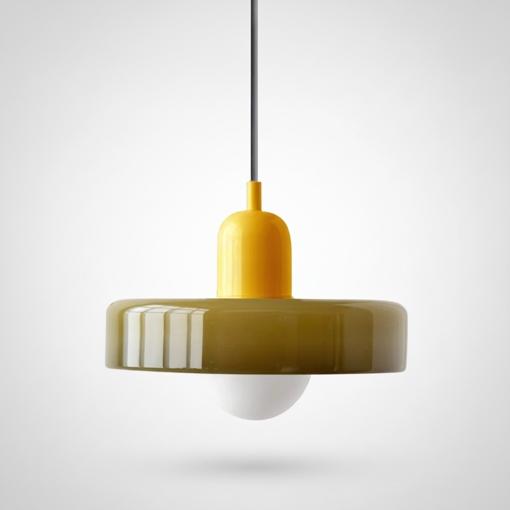 Suspension Dôme en Verre Design Rétro