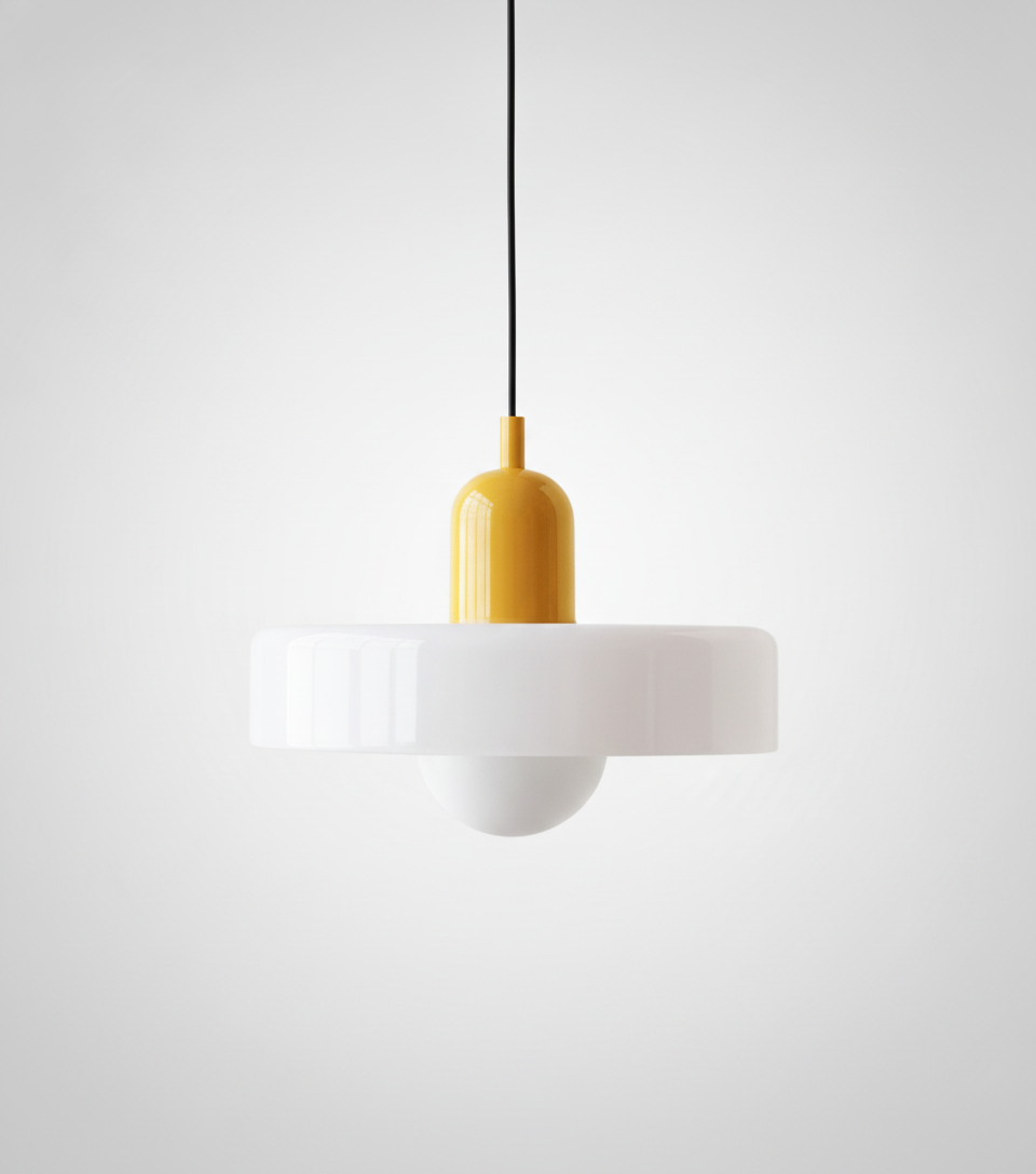 Suspension Dôme en Verre Design Rétro