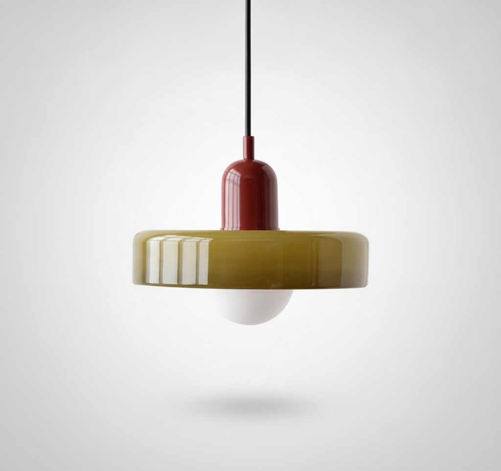 Suspension Dôme en Verre Design Rétro