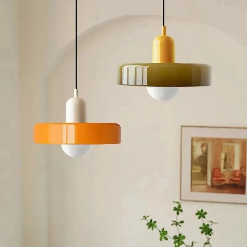 Suspension Dôme en Verre Design Rétro