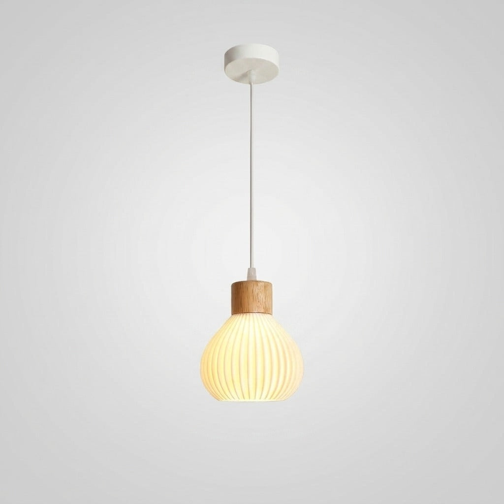 Suspension en bois design scandinave