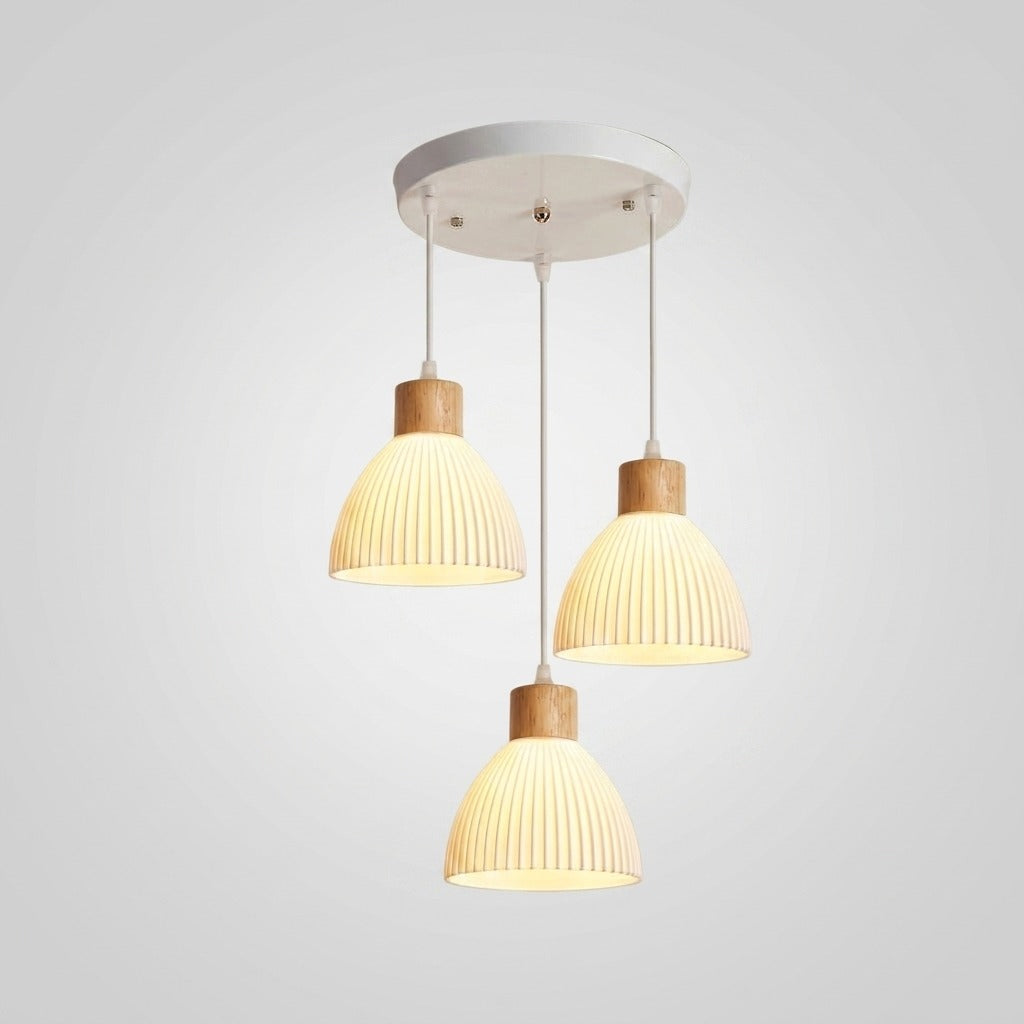 Suspension en bois design scandinave