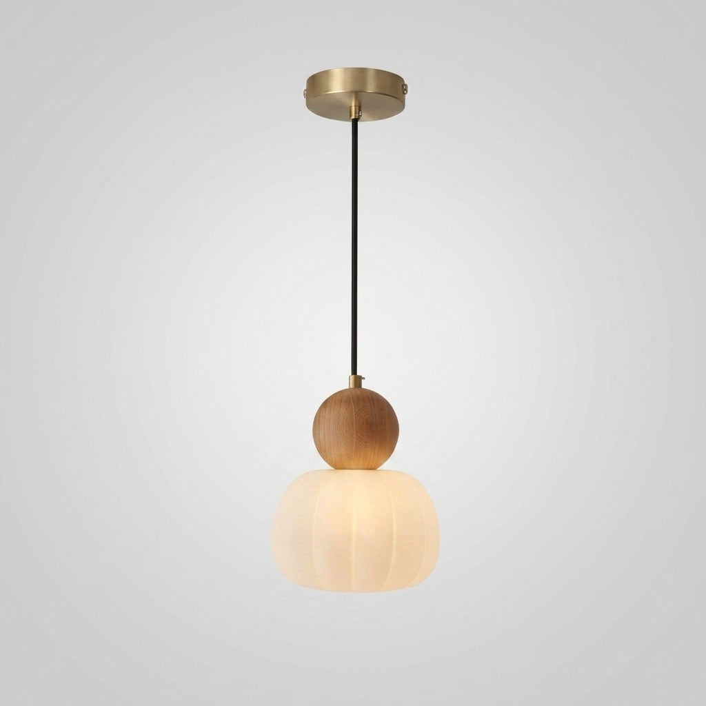 Suspension en bois design vintage