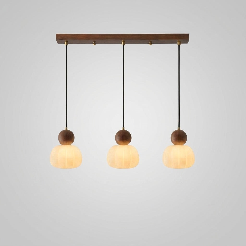 Suspension en bois design vintage