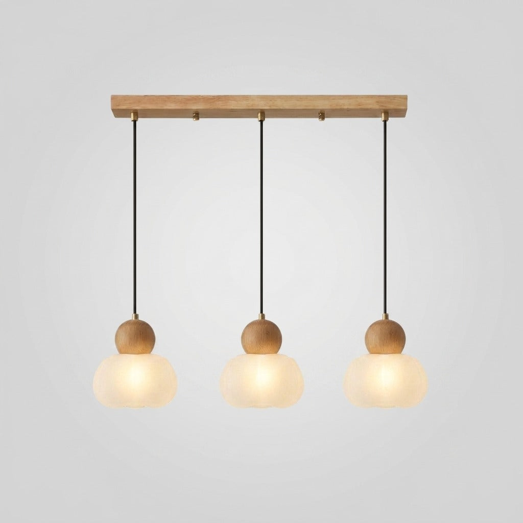 Suspension en bois design vintage