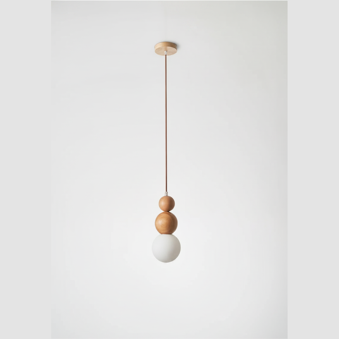 Suspension en Bois et Verre Design Japonais