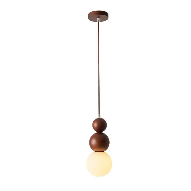 Suspension en Bois et Verre Design Japonais