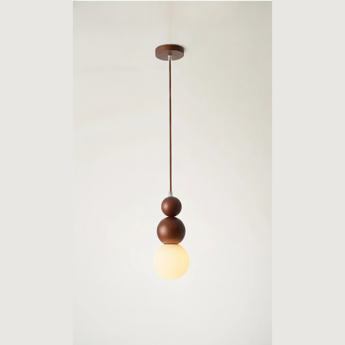 Suspension en Bois et Verre Design Japonais