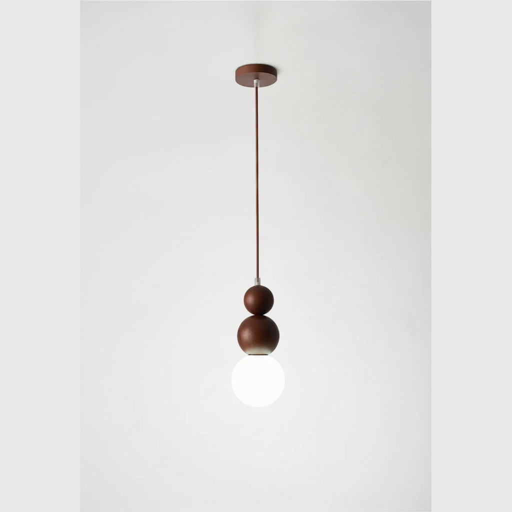 Suspension en Bois et Verre Design Japonais