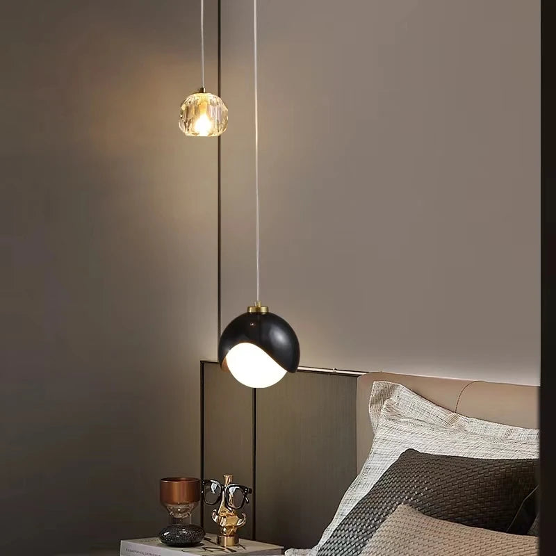 Suspension en Cristal à Ligne Allongée Design Moderne