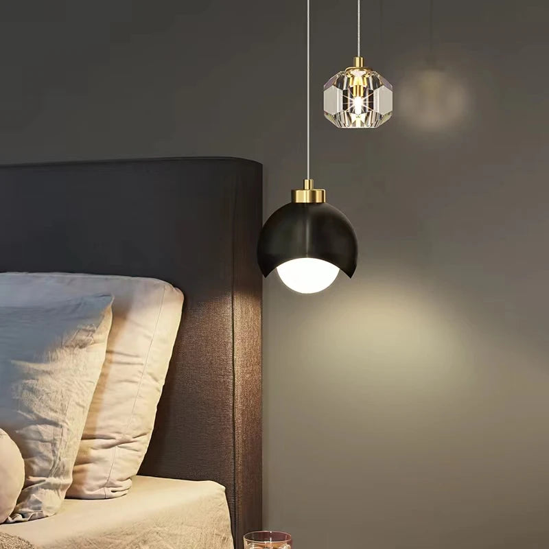 Suspension en Cristal à Ligne Allongée Design Moderne