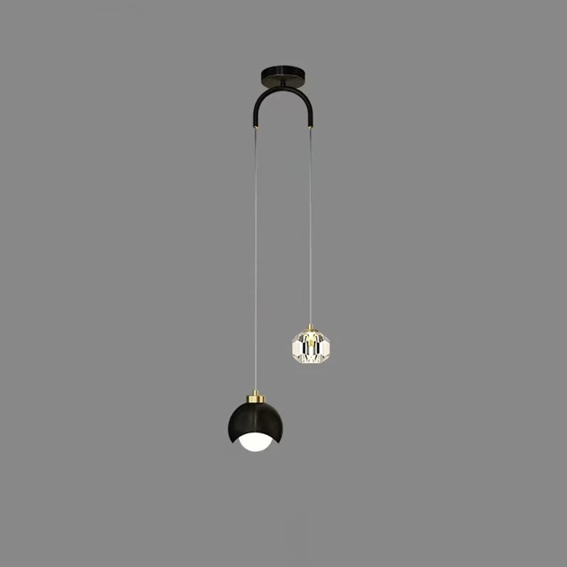 Suspension en Cristal à Ligne Allongée Design Moderne